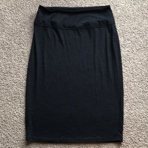 Athleta black stretchy pencil skirt